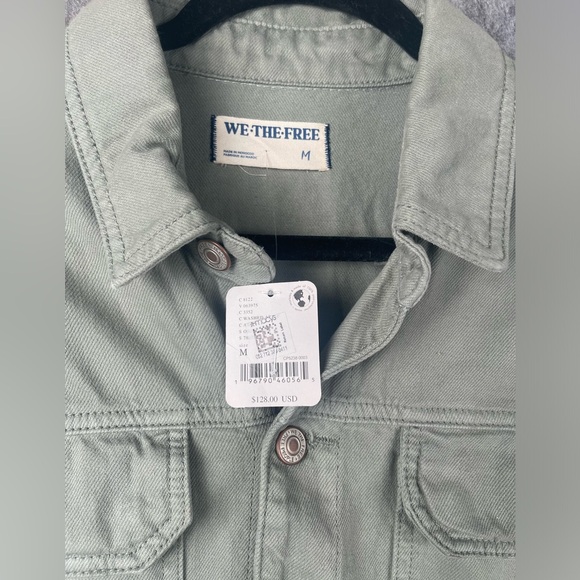 Free People We The Free People Womens Sz Medium Marci Jumpsuit‎ in Washed Army - Picture 3 of 8